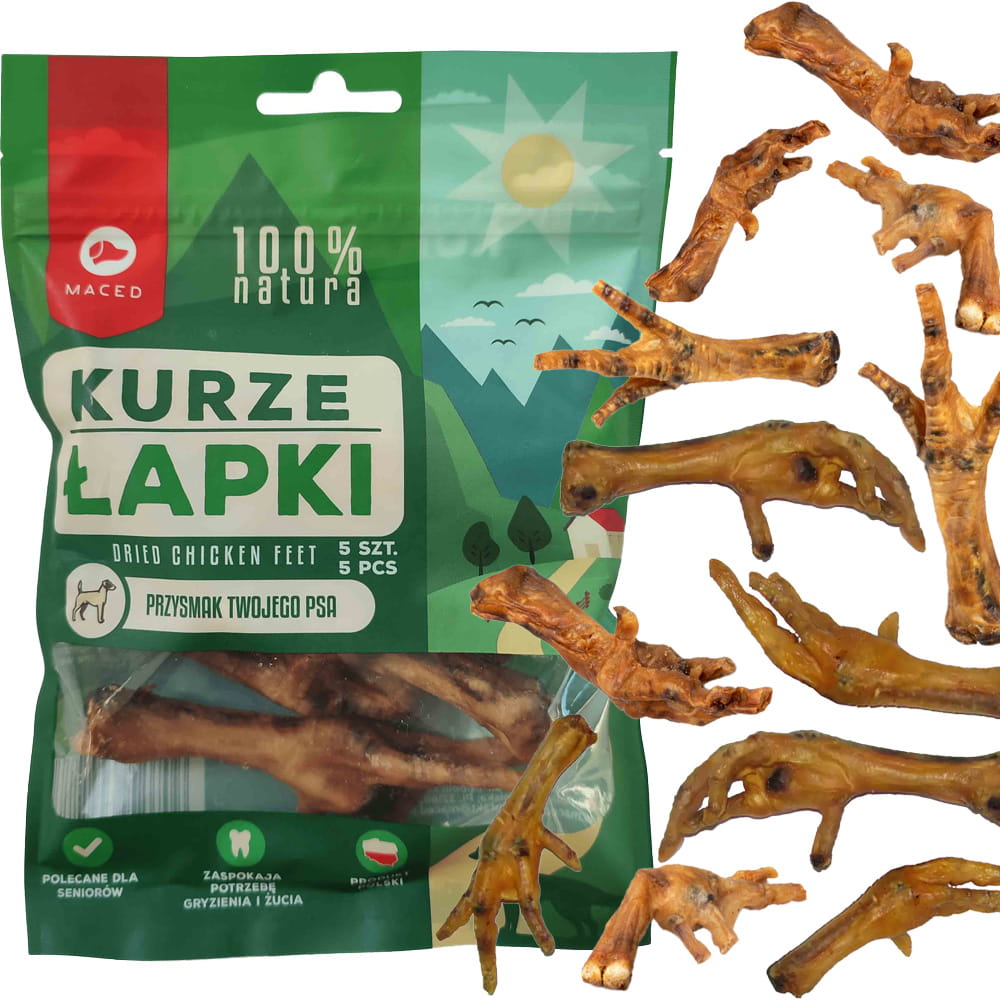 Maced kurze łapki drobiowe naturalny przysmak 5szt